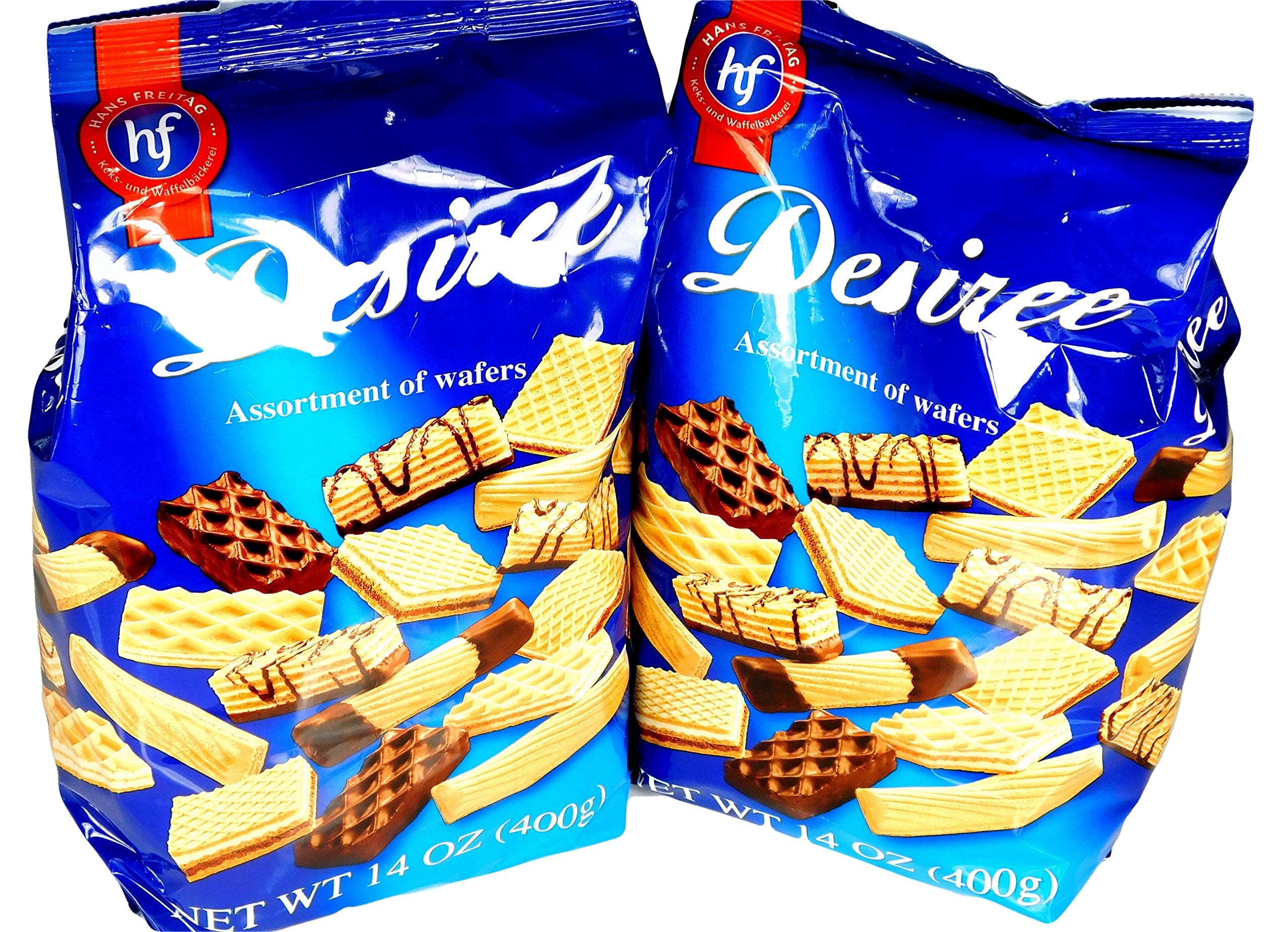 Product image of Hans Freitag Desiree Assortment of Wafers Gourmet Cookie Snacks Imported from Germany 14 oz 14 oz Pack of 2